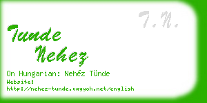 tunde nehez business card